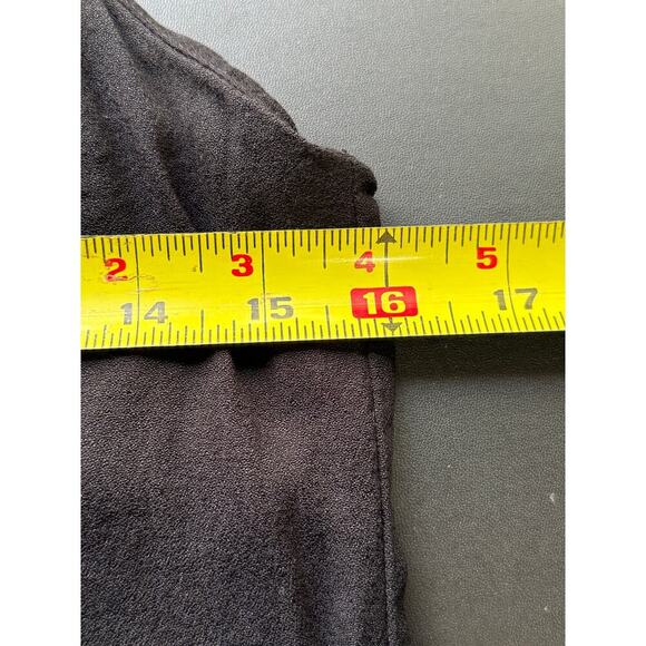 Reformation Gilda Jumpsuit Cropped Wide Leg Flowy V Neck Black Size Medium - Picture 12 of 13